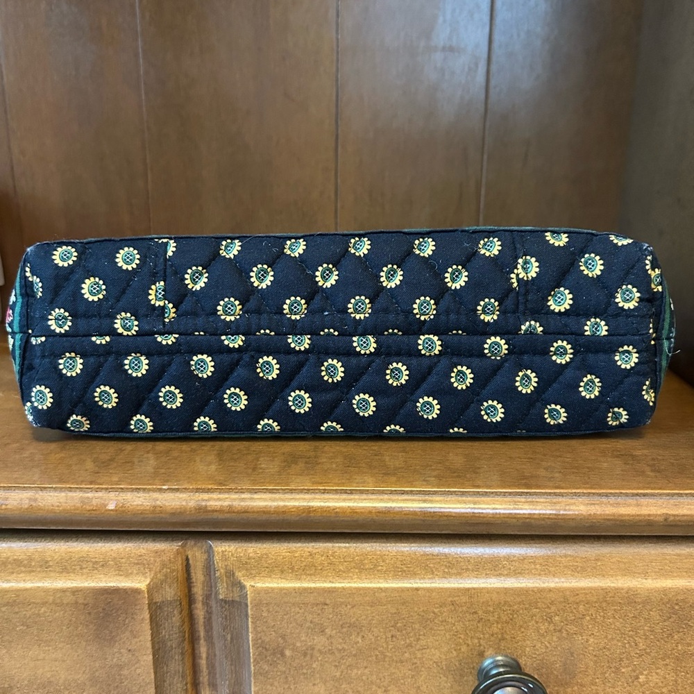 -Vintage Vera Bradley Quilted Sunflower Floral Print Made In Usa Purse View 6